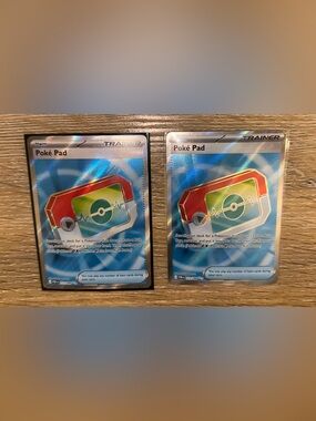 2x Pokémon TCG Poké Pad 113/088 - Secret Rare Holo Trainer - Mint/NM
